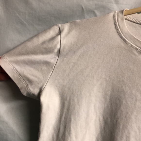 Zara purple Amore small cropped T-shirt white has spots - Picture 6 of 9